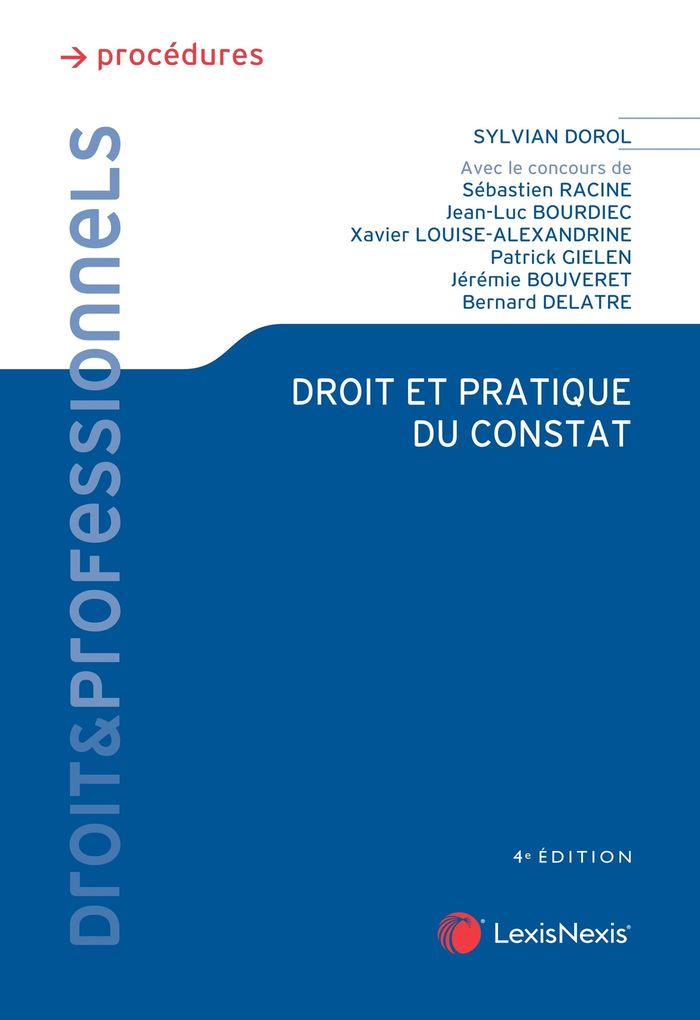 Couverture du livre « Droit et pratique du constat » de Sylvian Dorol, librairie Les Contes Infusés à Corte