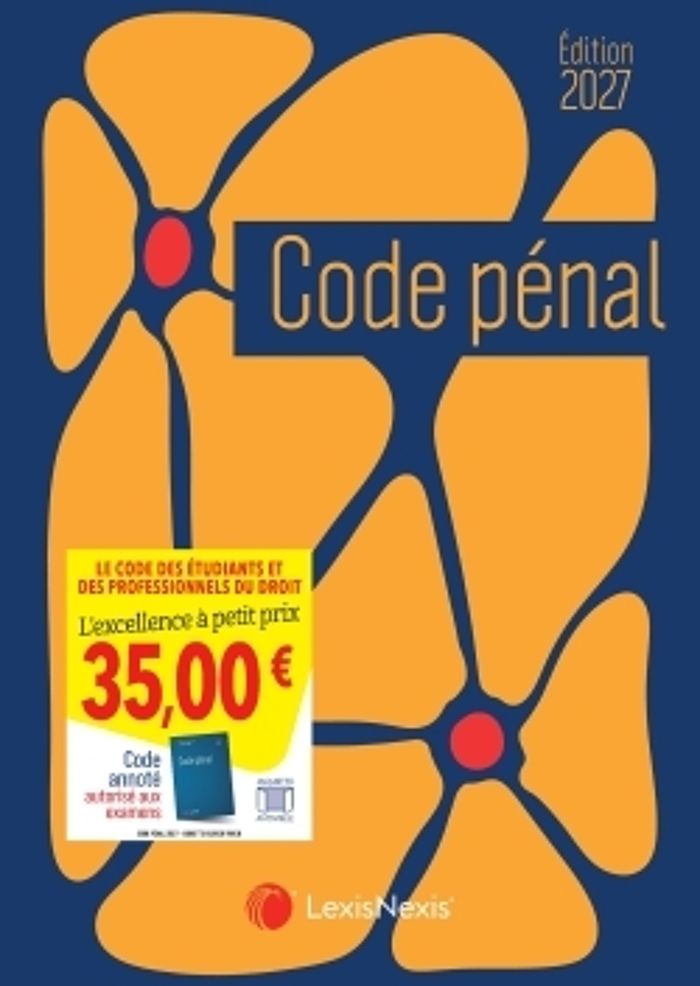 Couverture du livre « CODE PENAL JAQUETTE 2027 - JAQUETTE FLOWER POWER », librairie Les Contes Infusés à Corte