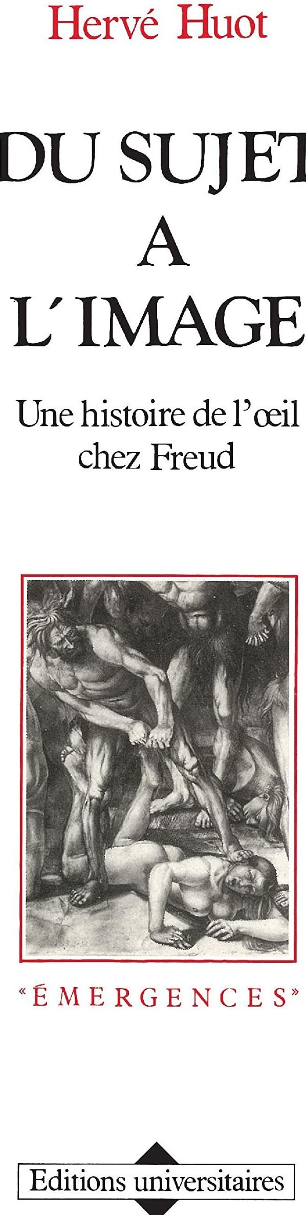 Couverture du livre « DU SUJET A L'IMAGE . UNE HISTOIRE DE L'OEIL CHEZ FRE » de Herve Huot, librairie Les Contes Infusés à Corte