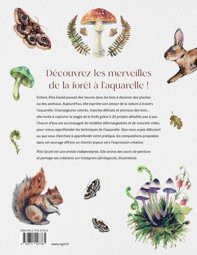 Quatrième de couverture de « Merveilleuse forêt à l'aquarelle »