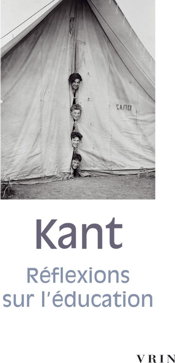 Couverture du livre « REFLEXIONS SUR L'EDUCATION » de Emmanuel Kant, librairie Les Contes Infusés à Corte