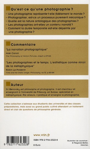 Quatrième de couverture de « QU'EST-CE QU'UNE PHOTOGRAPHIE? »