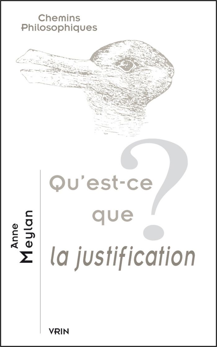 Couverture du livre « QU'EST-CE QUE LA JUSTIFICATION? » de Anne Meylan, librairie Les Contes Infusés à Corte