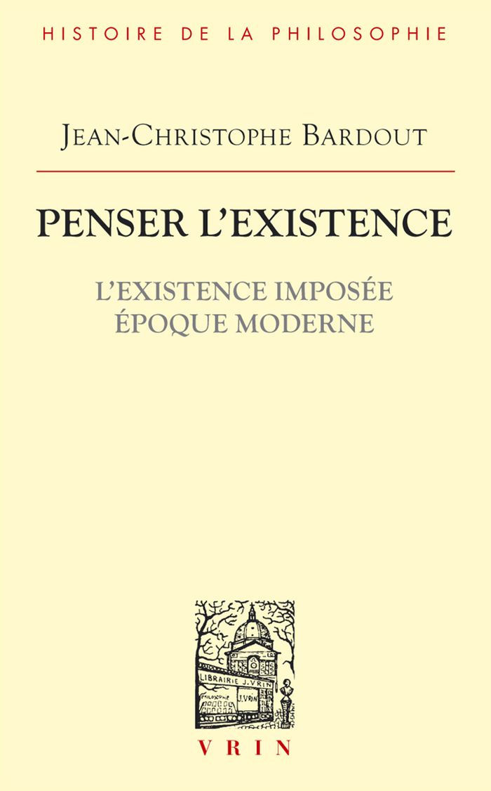 Couverture du livre « L'existence imposée, époque moderne » de Jean-Christophe Bardout, librairie Les Contes Infusés à Corte
