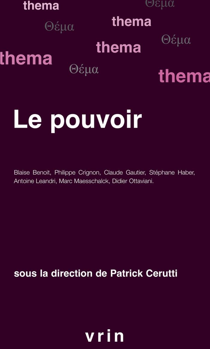 Couverture du livre « Le pouvoir » de Patrick Cerutti, librairie Les Contes Infusés à Corte
