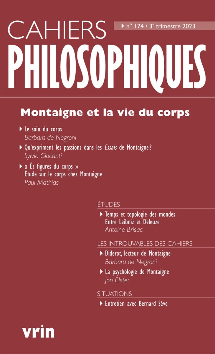 Couverture du livre « MONTAIGNE ET LA VIE DU CORPS » de Seve/elster/brisac, librairie Les Contes Infusés à Corte