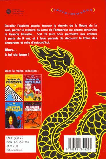 Quatrième de couverture de « LES JEUX DE LA CHINE »