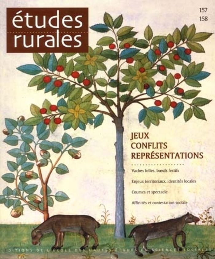 Couverture du livre « ETUDES RURALES 157-158 » de Collectif, librairie Les Contes Infusés à Corte