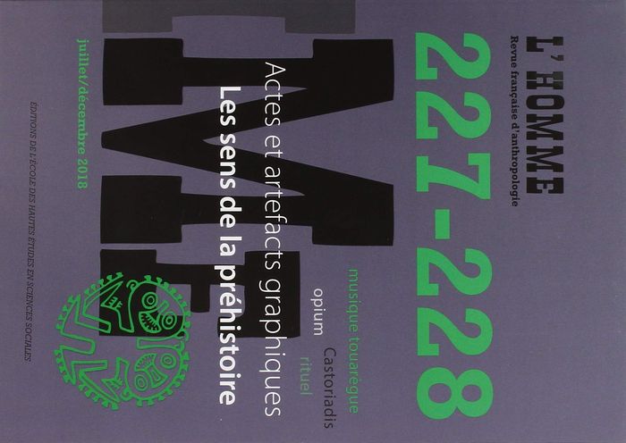 Couverture du livre « L'HOMME 227-228 - VARIA » de Collectif, librairie Les Contes Infusés à Corte