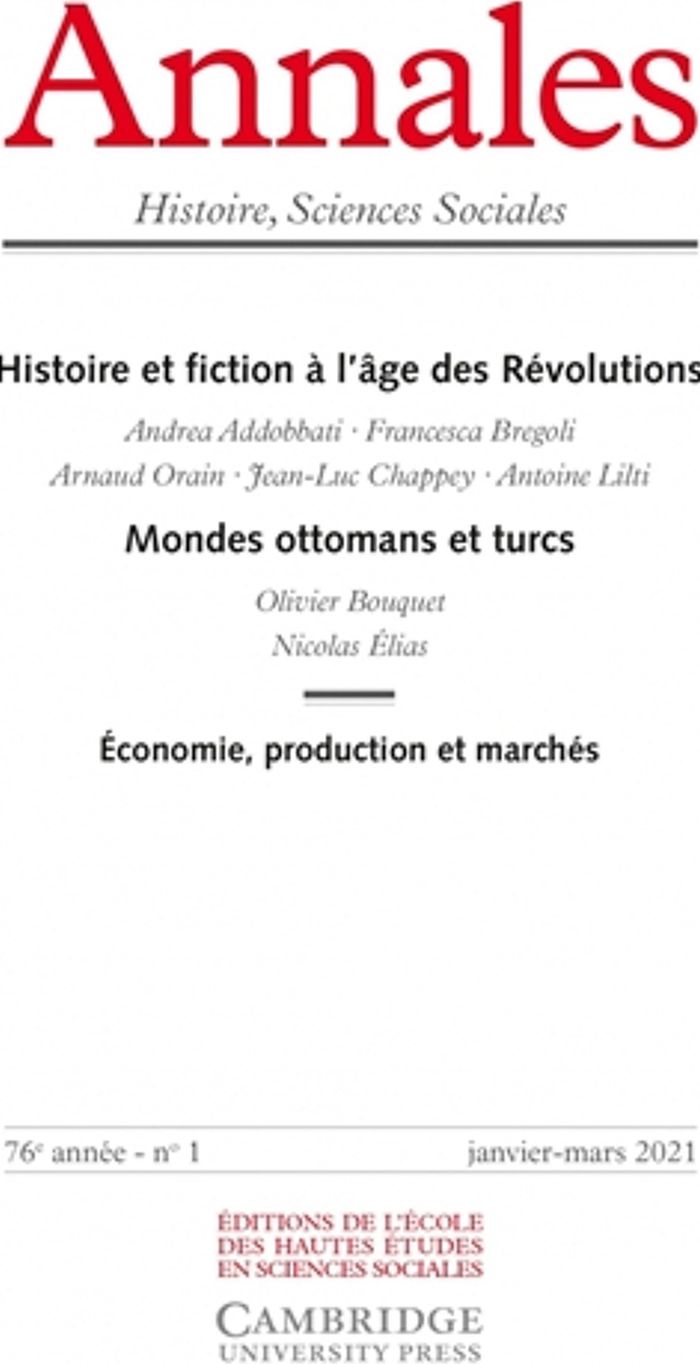 Couverture du livre « ANNALES. HISTOIRE SCIENCES SOCIALES, N 1/2021 - HISTOIRE ET » de Collectif, librairie Les Contes Infusés à Corte
