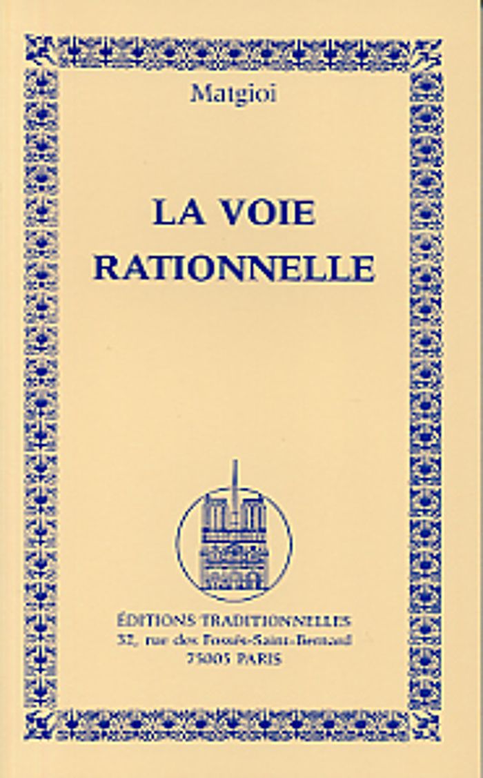 Couverture du livre « VOIE RATIONNELLE LA » de Xxx, librairie Les Contes Infusés à Corte