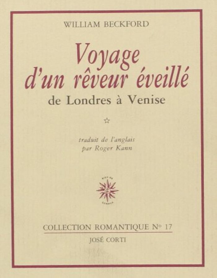 Couverture du livre « VOYAGE D'UN REVEUR EVEILLE » de William Beckford, librairie Les Contes Infusés à Corte