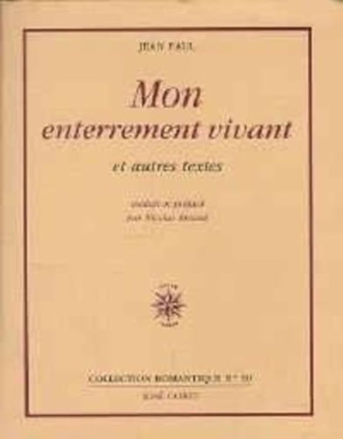 Couverture du livre « MON ENTERREMENT VIVANT », librairie Les Contes Infusés à Corte