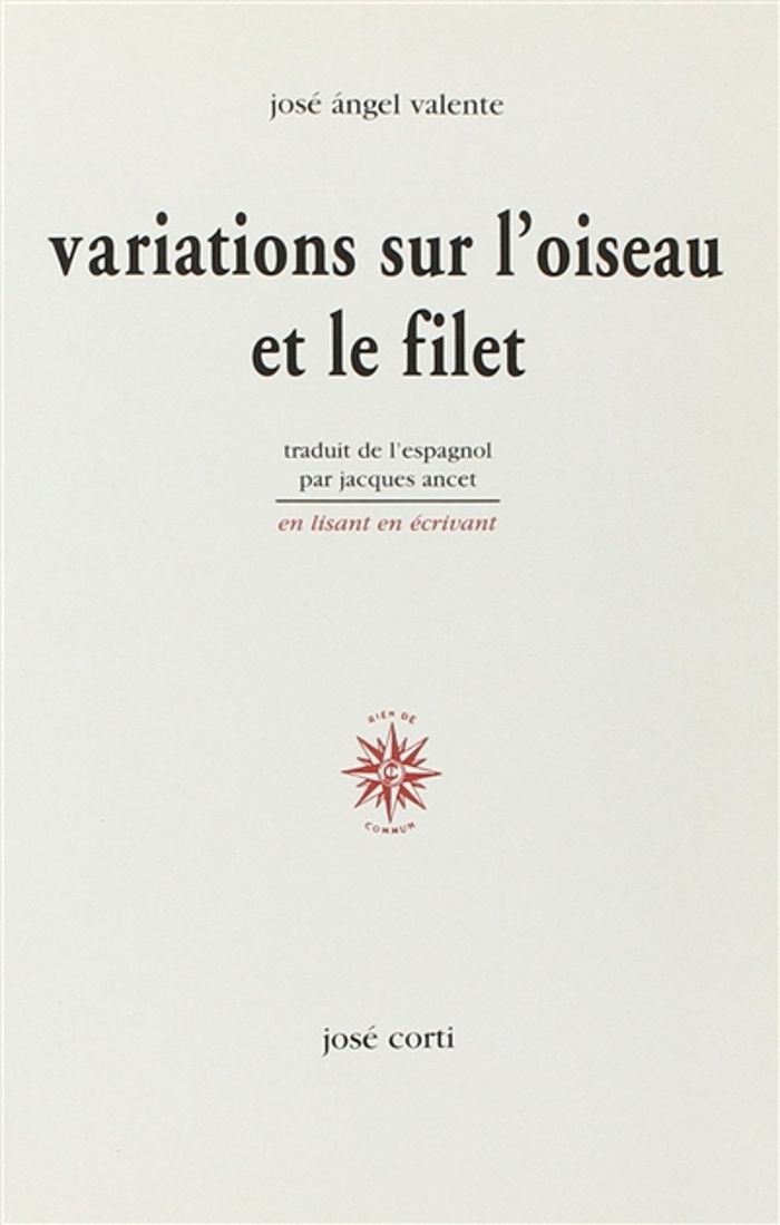 Couverture du livre « VARIATIONS SUR L'OISEAU ET LE FILET », librairie Les Contes Infusés à Corte