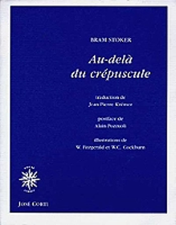 Couverture du livre « Au-delà du crépuscule : contes » de Bram Stoker, librairie Les Contes Infusés à Corte