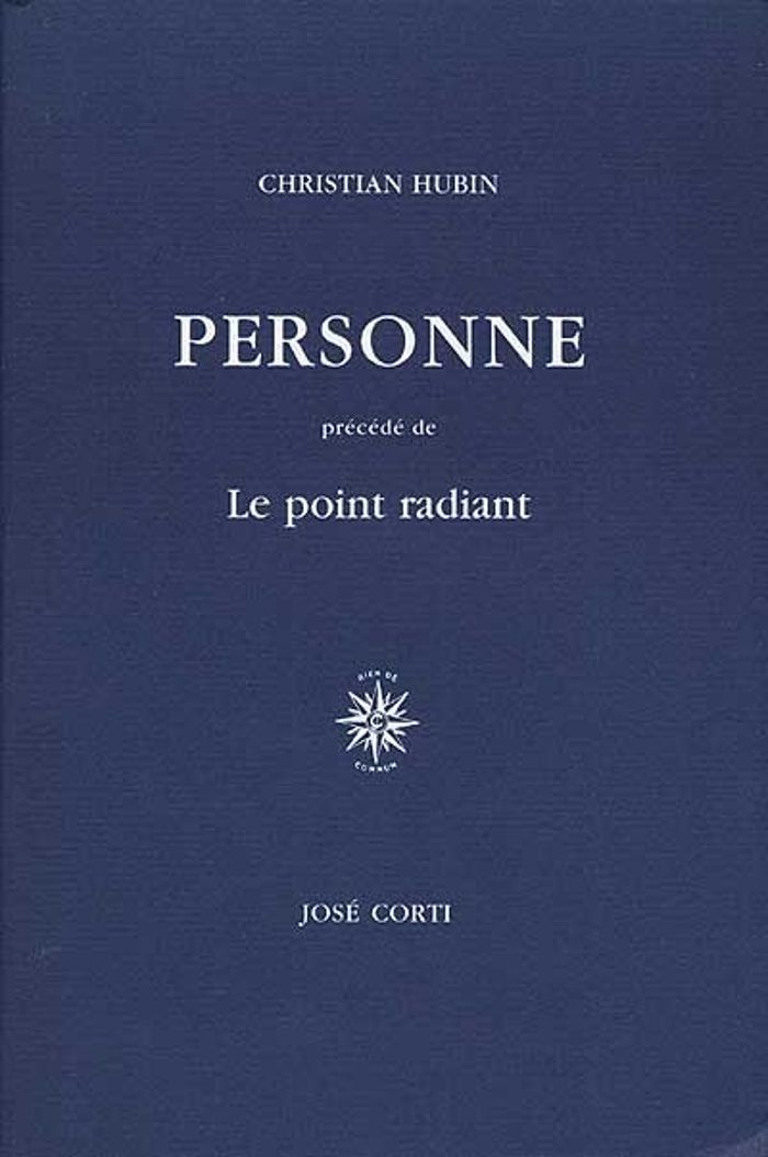 Couverture du livre « PERSONNE », librairie Les Contes Infusés à Corte