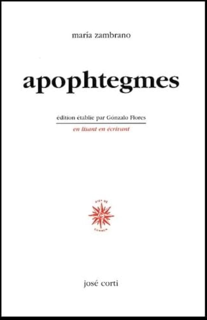 Couverture du livre « APOPHTEGMES », librairie Les Contes Infusés à Corte