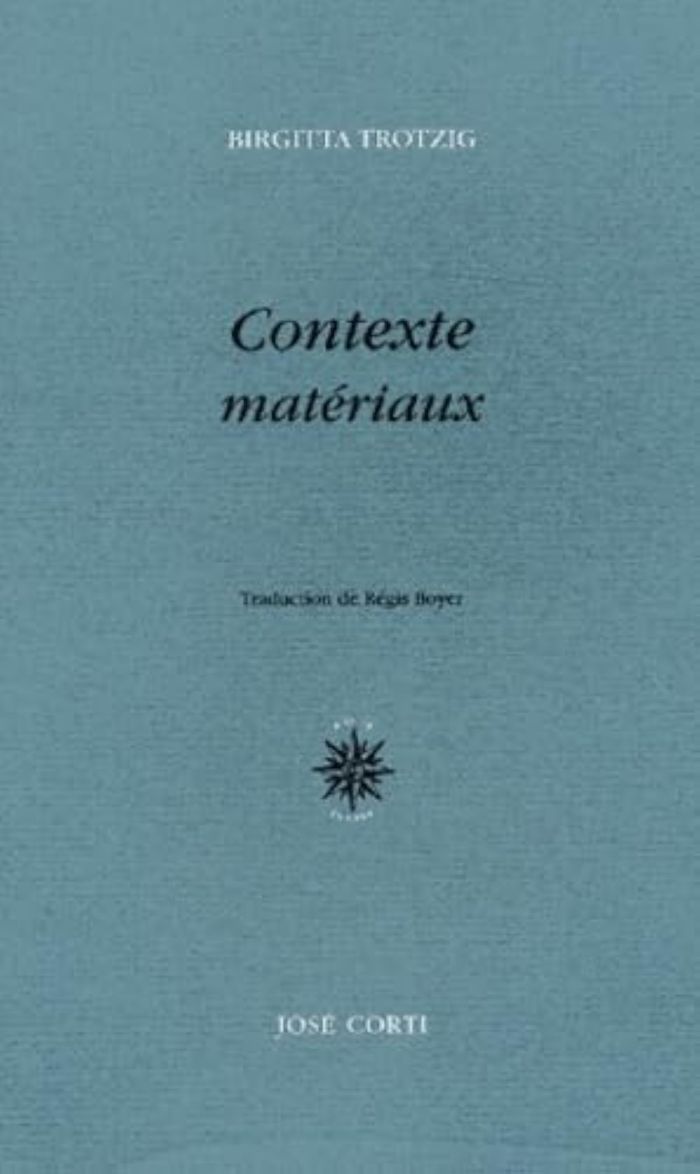 Couverture du livre « CONTEXTE MATERIAUX », librairie Les Contes Infusés à Corte