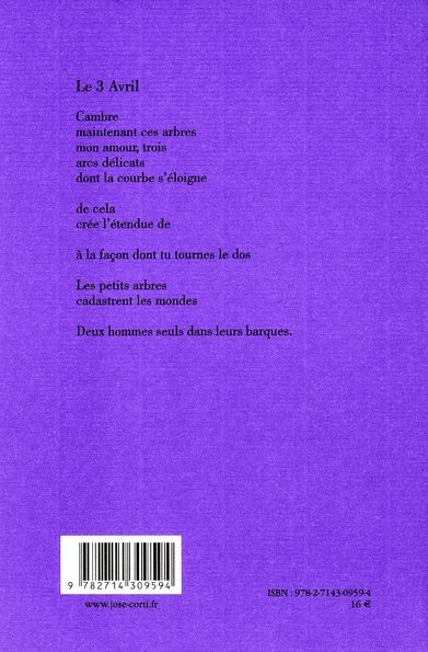 Quatrième de couverture de « SI RICHE HEURE »