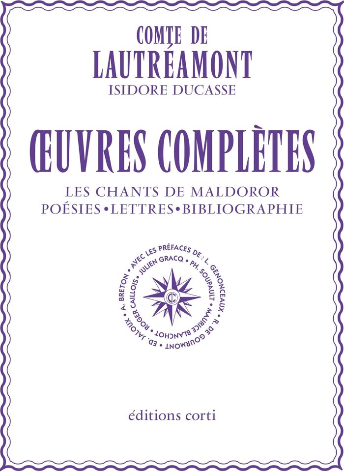 Couverture du livre « Oeuvres complètes », librairie Les Contes Infusés à Corte