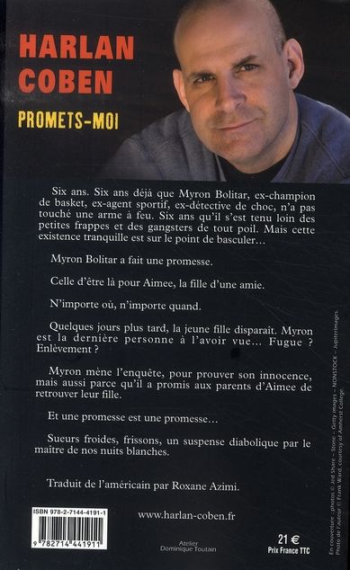 Quatrième de couverture de « Promets-moi »