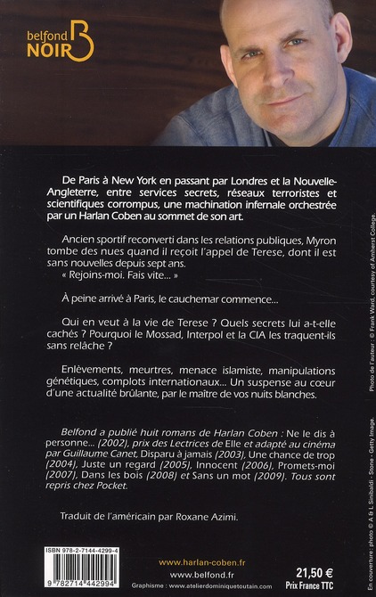 Quatrième de couverture de « Sans laisser d'adresse »