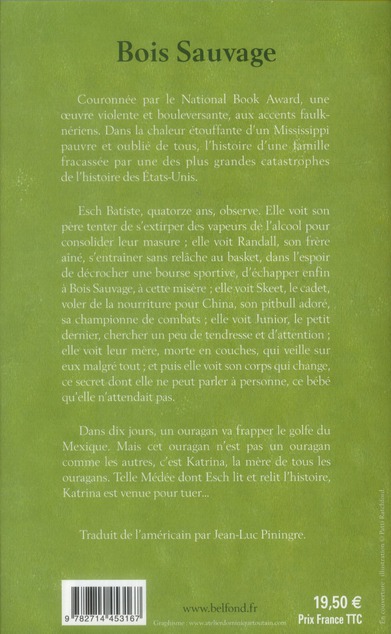 Quatrième de couverture de « Bois sauvage »