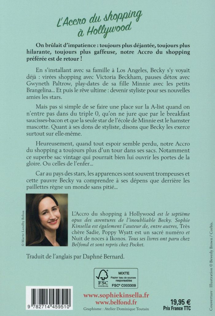 Quatrième de couverture de « L'accro du shopping à Hollywood »