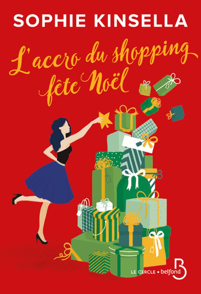 Couverture du livre « L'accro du shopping fête Noël » de Sophie Kinsella, librairie Les Contes Infusés à Corte