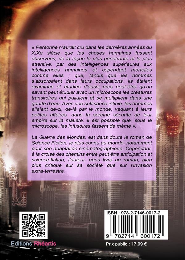 Quatrième de couverture de « La guerre des mondes »