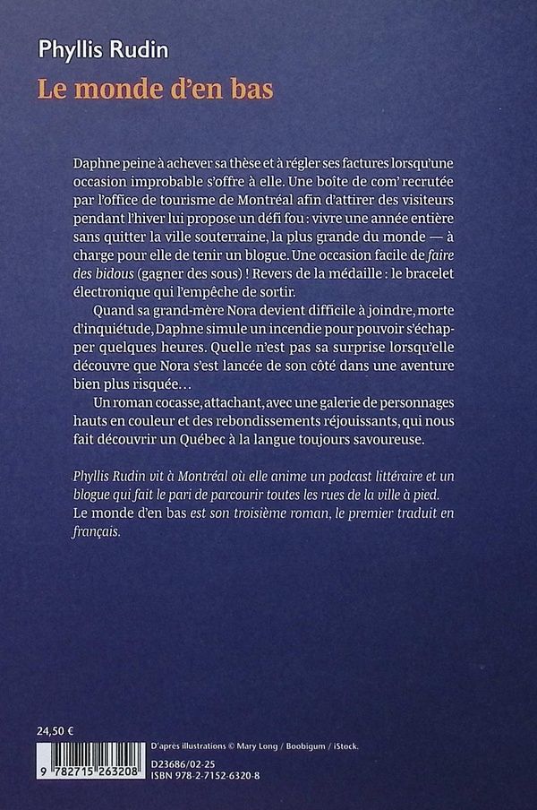 Quatrième de couverture de « Le monde d'en bas : roman »