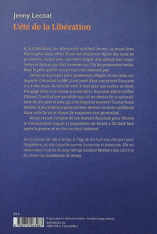 Quatrième de couverture de « L'été de la Libération : roman »