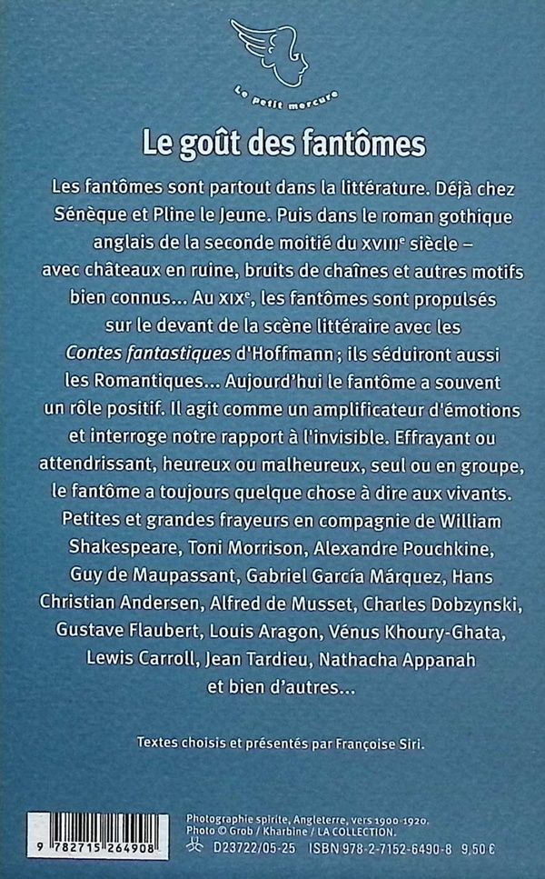 Quatrième de couverture de « Le goût des fantômes »