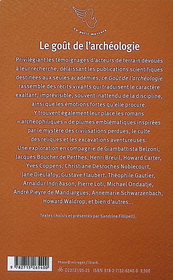 Quatrième de couverture de « Le goût de l'archéologie »