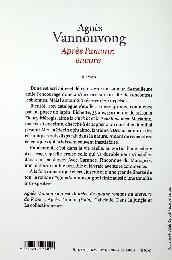 Quatrième de couverture de « Après l'amour, encore : roman »