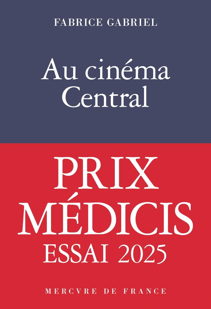 Couverture du livre « Au cinéma Central : une éducation sentimentale » de Fabrice Gabriel, librairie Les Contes Infusés à Corte