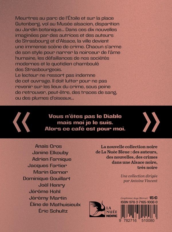 Quatrième de couverture de « Strasbourg noire »