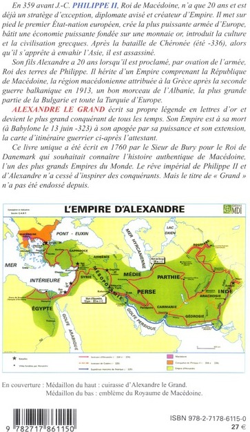 Quatrième de couverture de « PHILIPPE II ET ALEXANDRE LE GRAND - ROIS DE MACEDOINE »