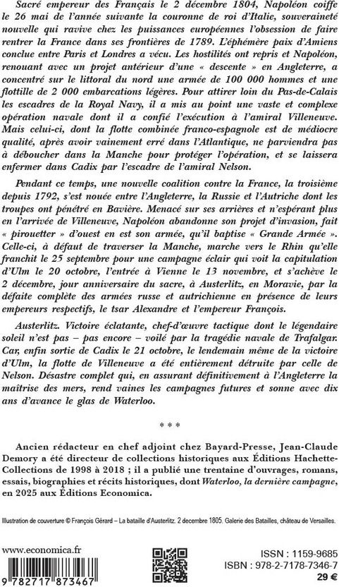 Quatrième de couverture de « Austerlitz : 2 décembre 1805 »