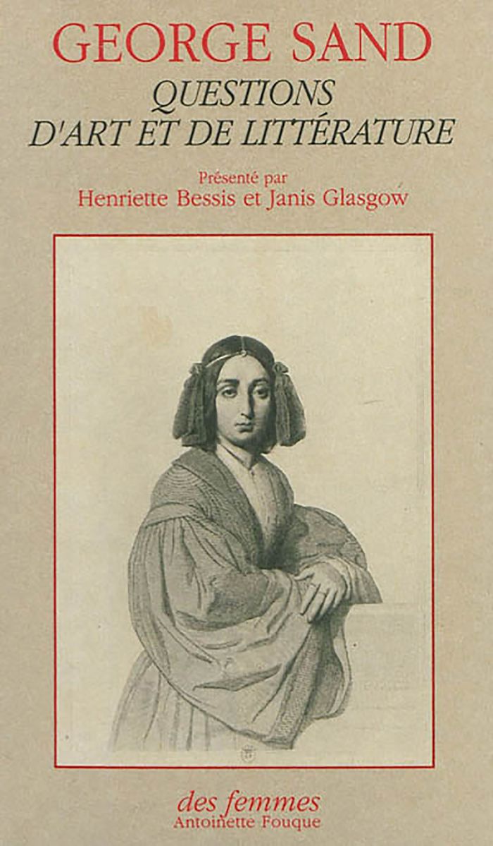 Couverture du livre « QUESTIONS D'ART ET DE LITTERATURE » de George Sand, librairie Les Contes Infusés à Corte
