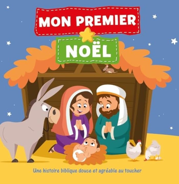 Couverture du livre « MON PREMIER NOEL - LIVRE EN TISSU » de Collectif, librairie Les Contes Infusés à Corte