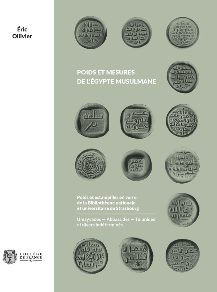 Couverture du livre « POIDS ET MESURES DE L'EGYPTE MUSULMANE », librairie Les Contes Infusés à Corte