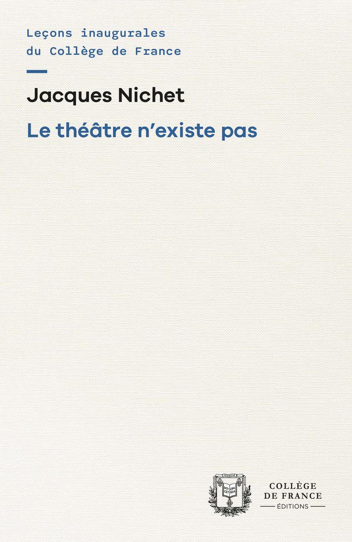 Couverture du livre « Le théâtre n'existe pas », librairie Les Contes Infusés à Corte