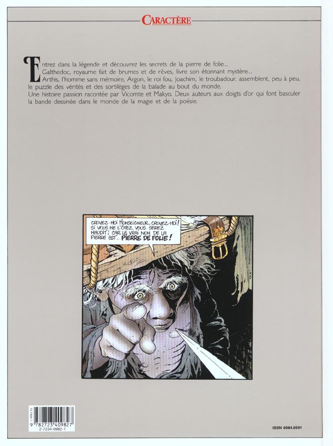 Quatrième de couverture de « BALADE AU BOUT DU MONDE - CYCLE 1 - TOME 04 - LA PIERRE DE FOLIE »