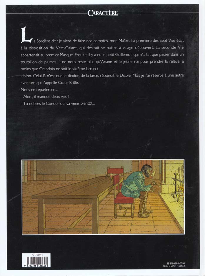 Quatrième de couverture de « LES 7 VIES DE L'EPERVIER - TOME 06 - LA PART DU DIABLE »