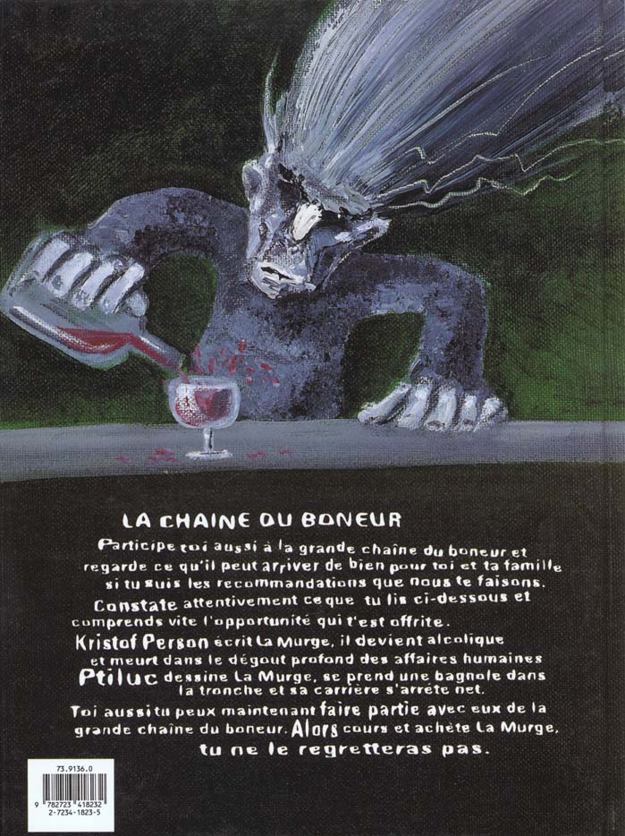 Quatrième de couverture de « LA MURGE »