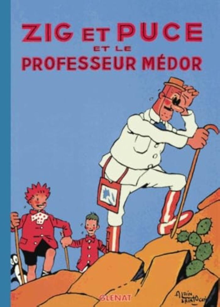 Couverture du livre « ZIG ET PUCE - TOME 11 - ZIG ET PUCE ET LE PROFESSEUR MEDOR » de Alain Saint-Ogan, librairie Les Contes Infusés à Corte
