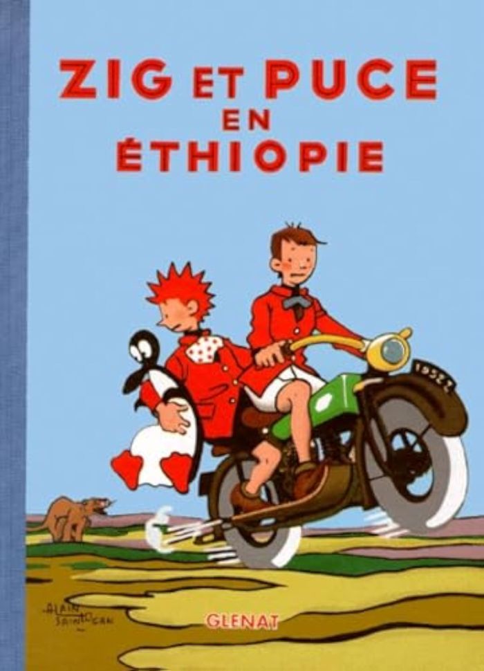 Couverture du livre « ZIG ET PUCE - TOME 16 - ZIG ET PUCE EN ETHIOPIE » de Alain Saint-Ogan, librairie Les Contes Infusés à Corte