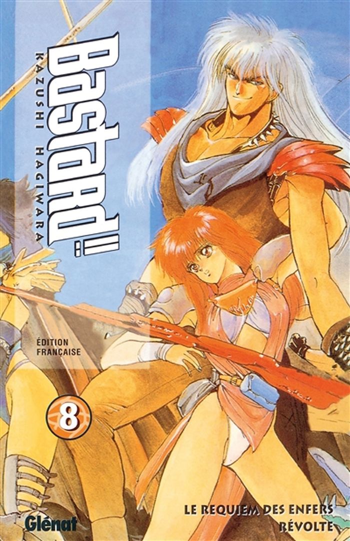 Couverture du livre « BASTARD !! - TOME 08 - REVOLTE » de Kazushi Hagiwara, librairie Les Contes Infusés à Corte