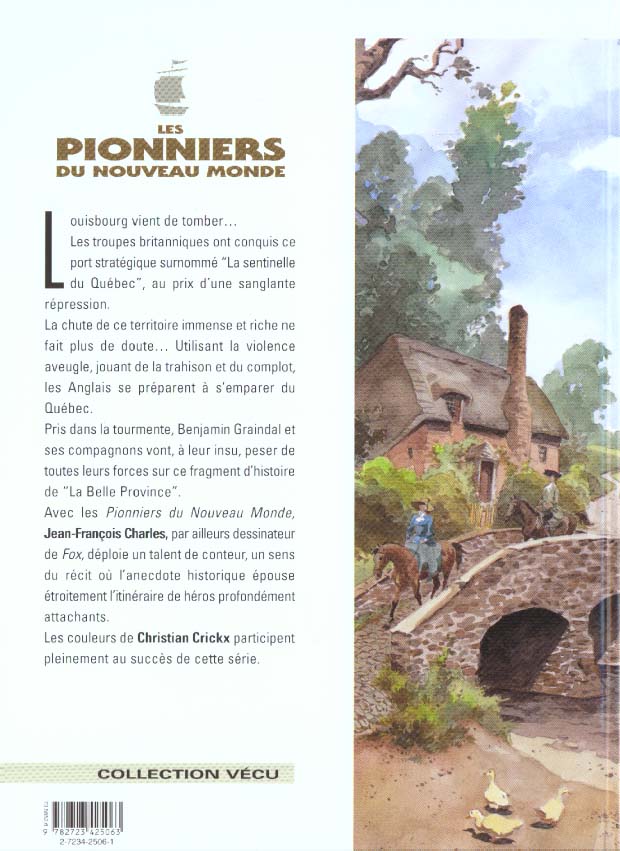 Quatrième de couverture de « LES PIONNIERS DU NOUVEAU MONDE - TOME 04 - LA CROIX DE SAINT-LOUIS »